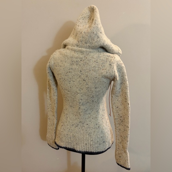 Patagonia Ranchito Wool Blend Buttoned Hoodie Long Sleeved Hooded Sweater Top - Picture 5 of 16